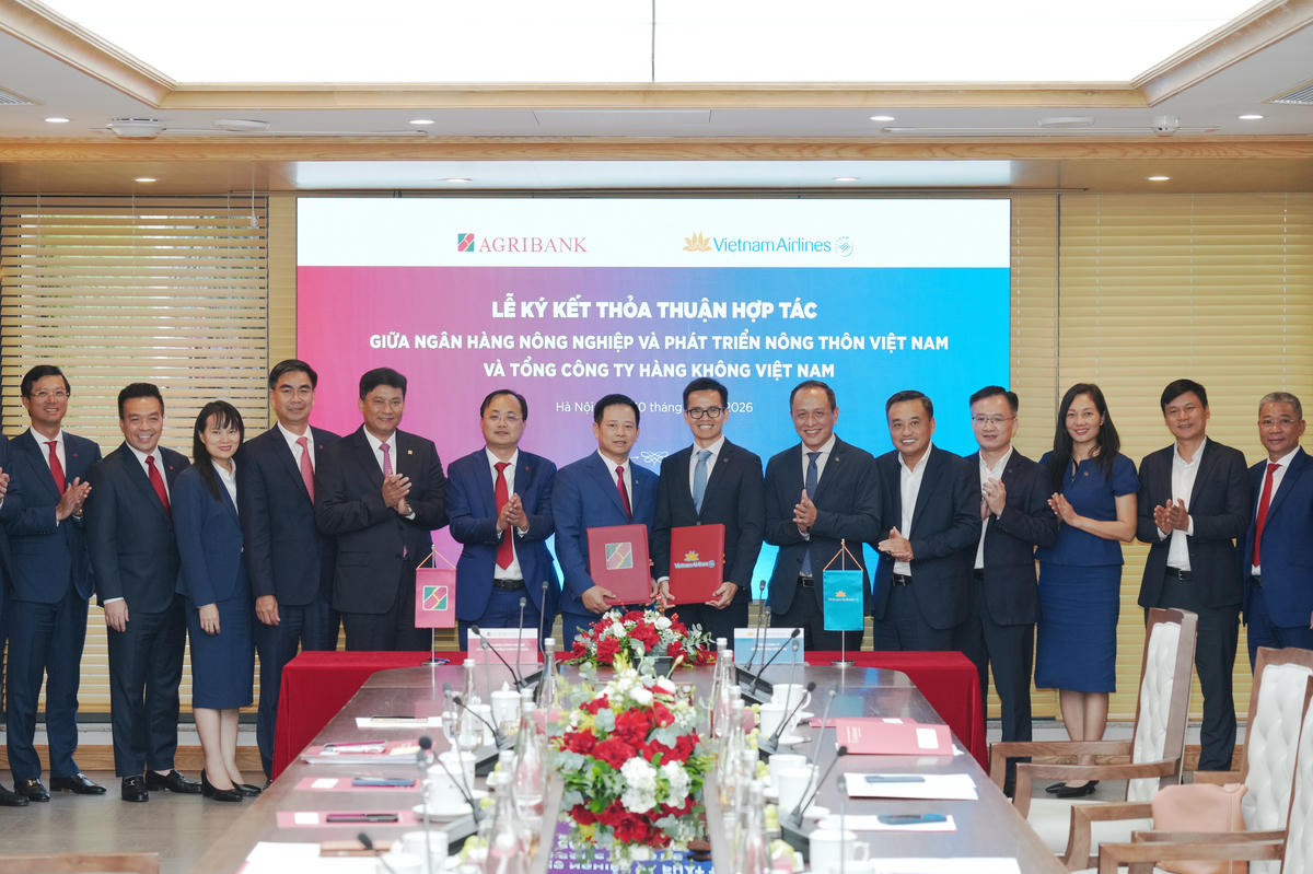 Thỏa thuận hợp tác toàn diện giai đoạn 2026-2031 mở ra giai đoạn phát triển mới trong quan hệ giữa Vietnam Airlines và Agribank, tạo nền tảng kết nối hai hệ sinh thái hàng không – tài chính