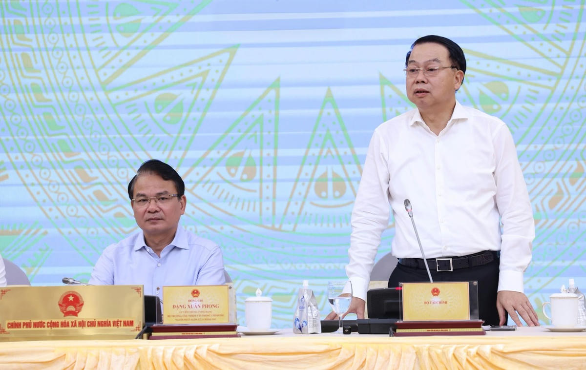 Thứ trưởng Bộ Tài chính Nguyễn Đức Chi trả lời câu hỏi của báo chí tại họp báo - Ảnh: chinhphu.vn

