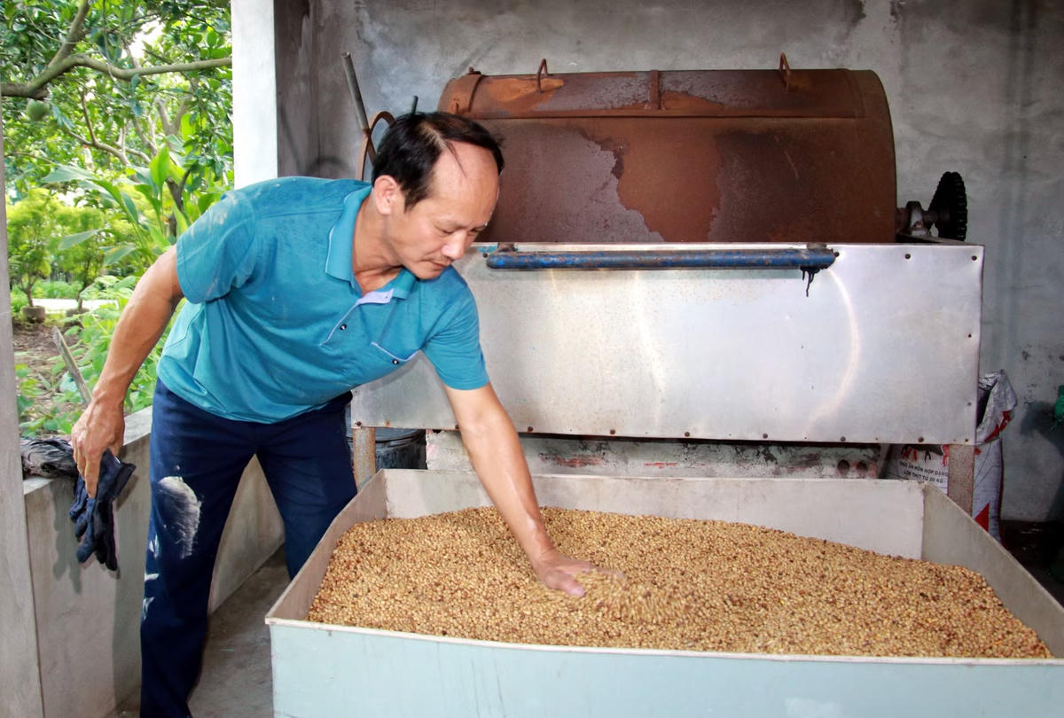 Ông Nguyễn Văn Thục, chủ trang trại lợn Hiền Thục ở xã Minh Thái (tỉnh Ninh Bình). Ảnh: Nguyễn Lành.