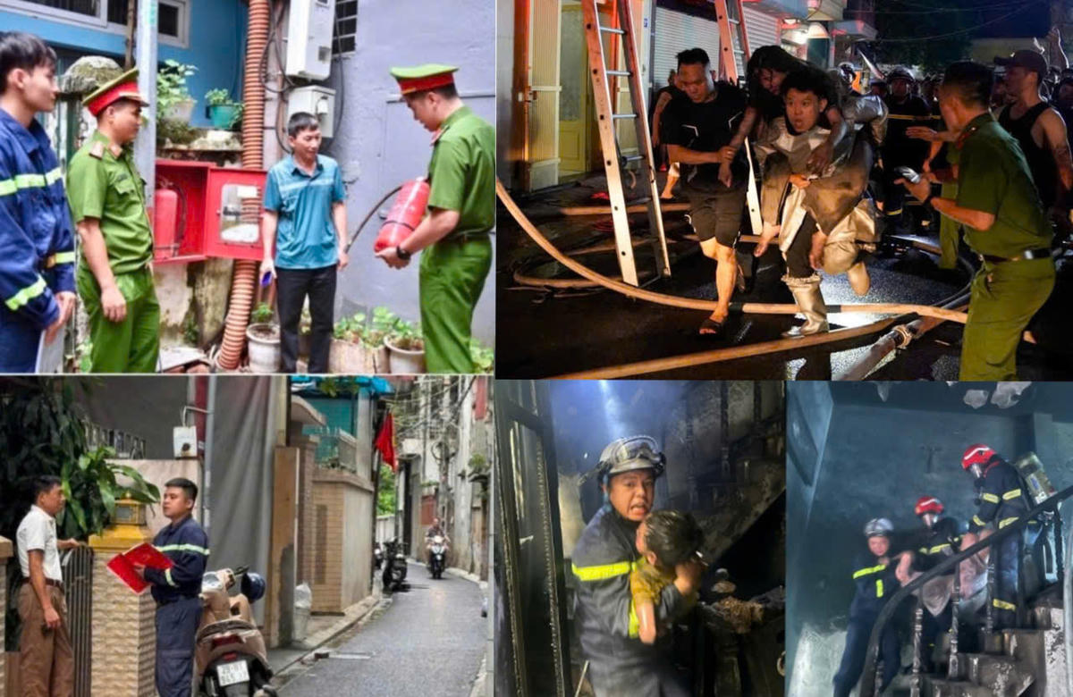 Thời gian qua, lực lượng Cảnh sát PCCC và CNCH - Công an Hà Nội triển khai nhiều biện pháp nhằm đẩy lùi "giặc lửa", ứng cứu kịp thời nhiều người dân mắc kẹt trong đám cháy. Ảnh: Đạt Lê