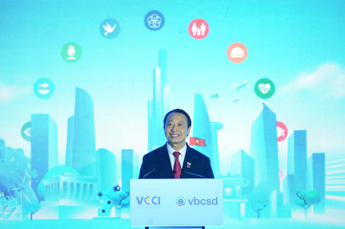 Ông Nguyễn Quang Vinh, Phó Chủ tịch VCCI, Chủ tịch VBCSD. Ảnh: BTC.