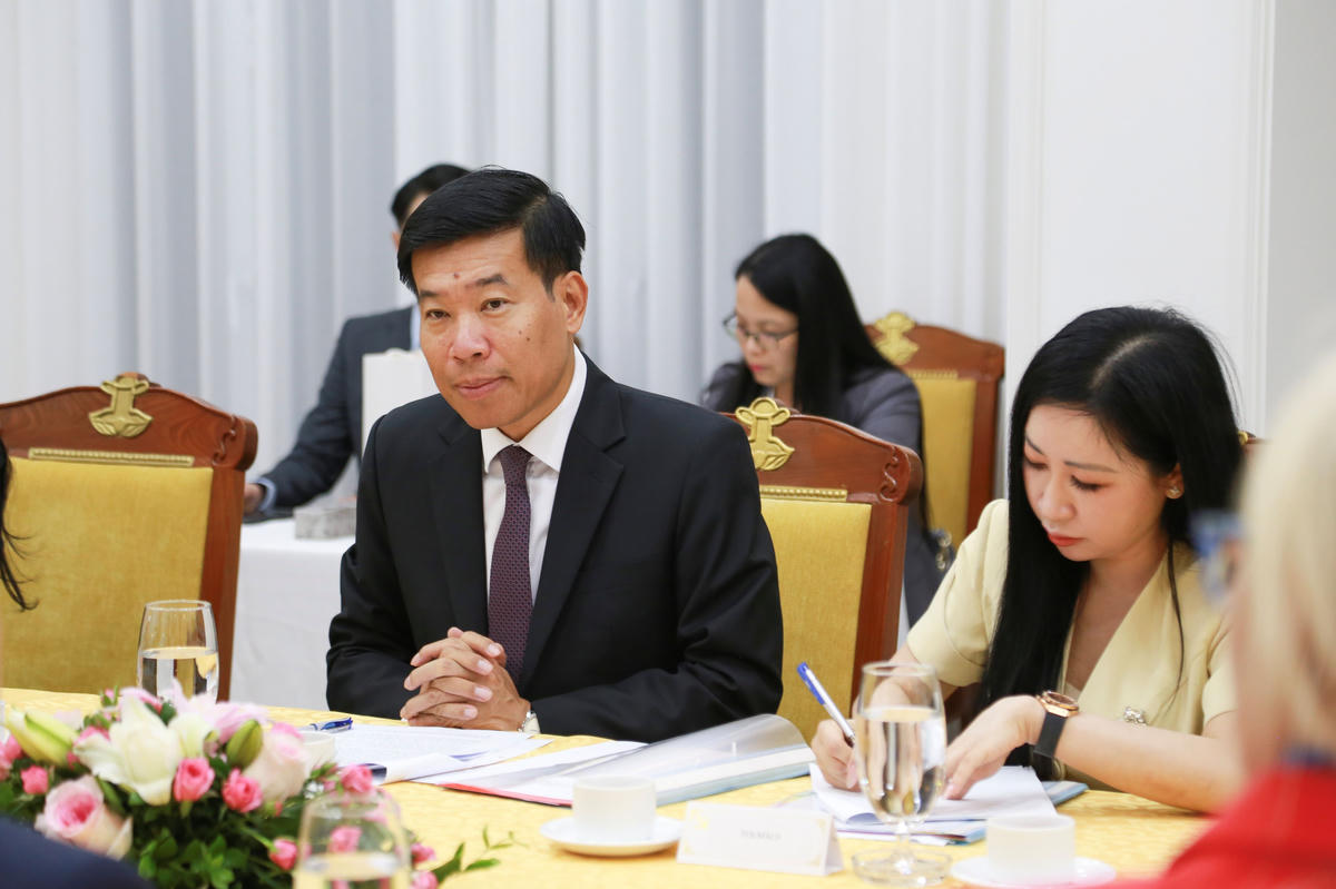 Thứ trưởng Nguyễn Mạnh Cường phát biểu. Ảnh: BNG