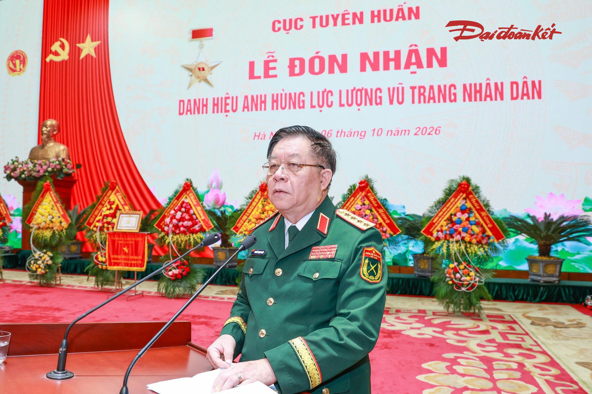 Đại tướng Nguyễn Trọng Nghĩa phát biểu
