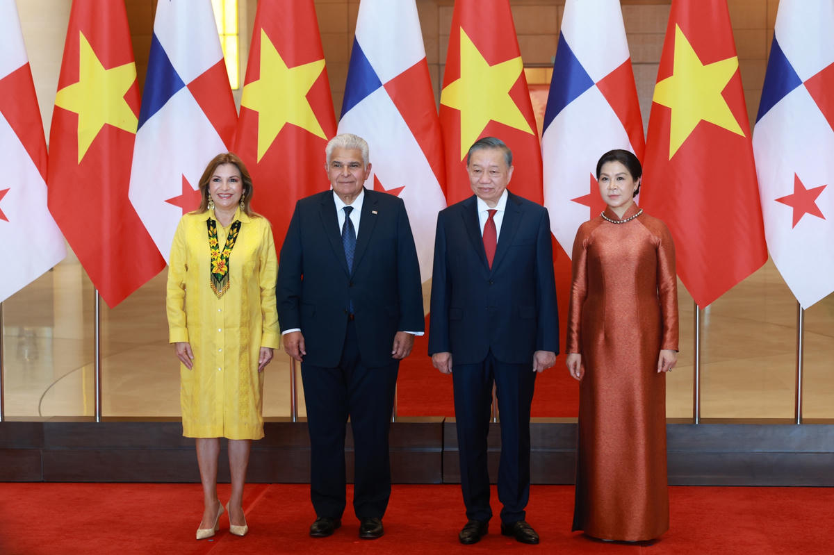 Tổng Bí thư, Chủ tịch nước Tô Lâm và Phu nhân cùng Tổng thống Cộng hòa Panama José Raúl Mulino và Phu nhân