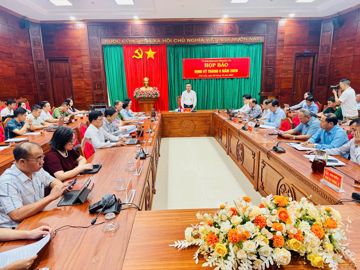 Toàn cảnh buổi họp báo. Ảnh: Thanh Nga.