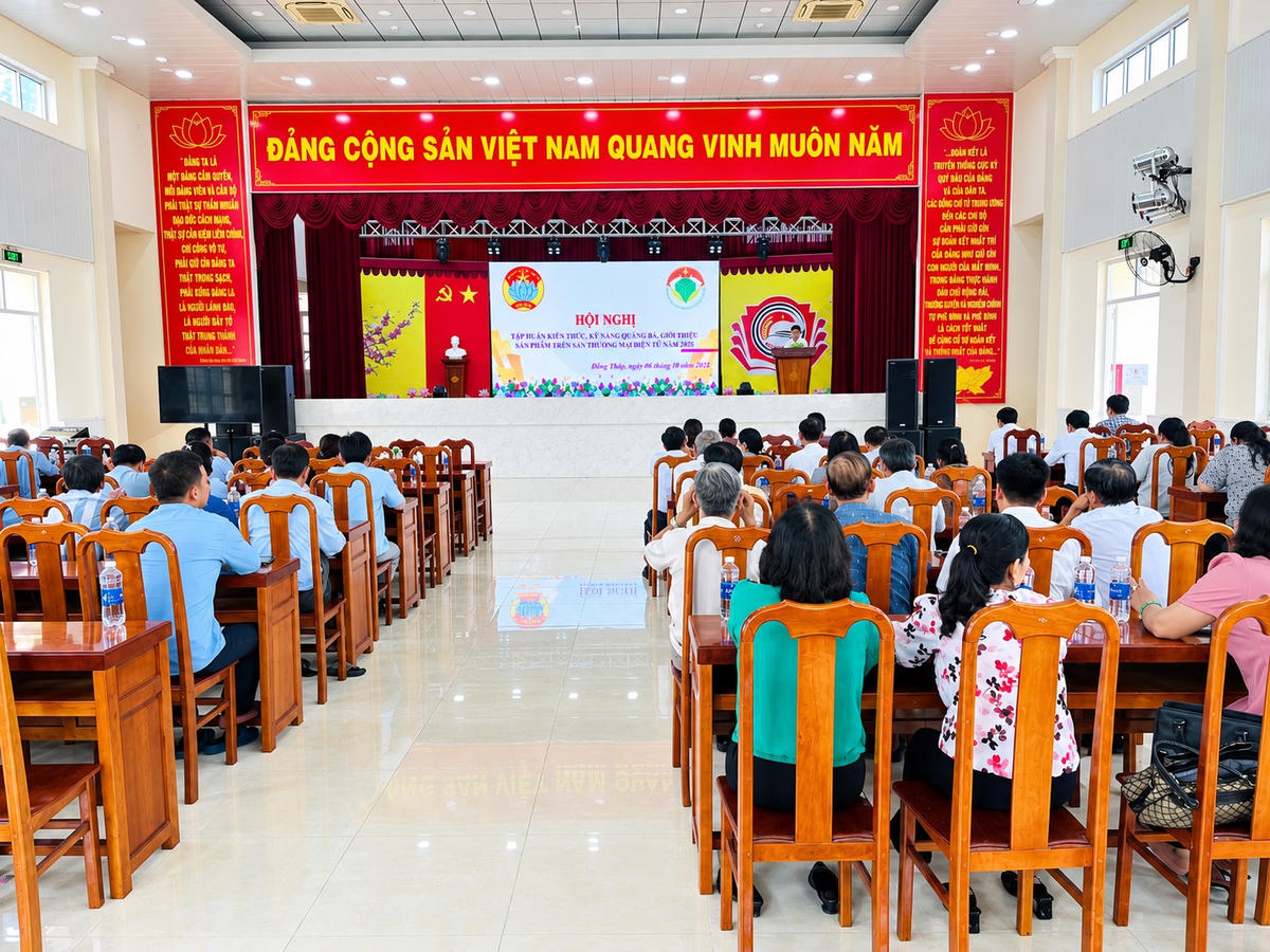 Quang cảnh buổi tập huấn. (Ảnh: An Bình).