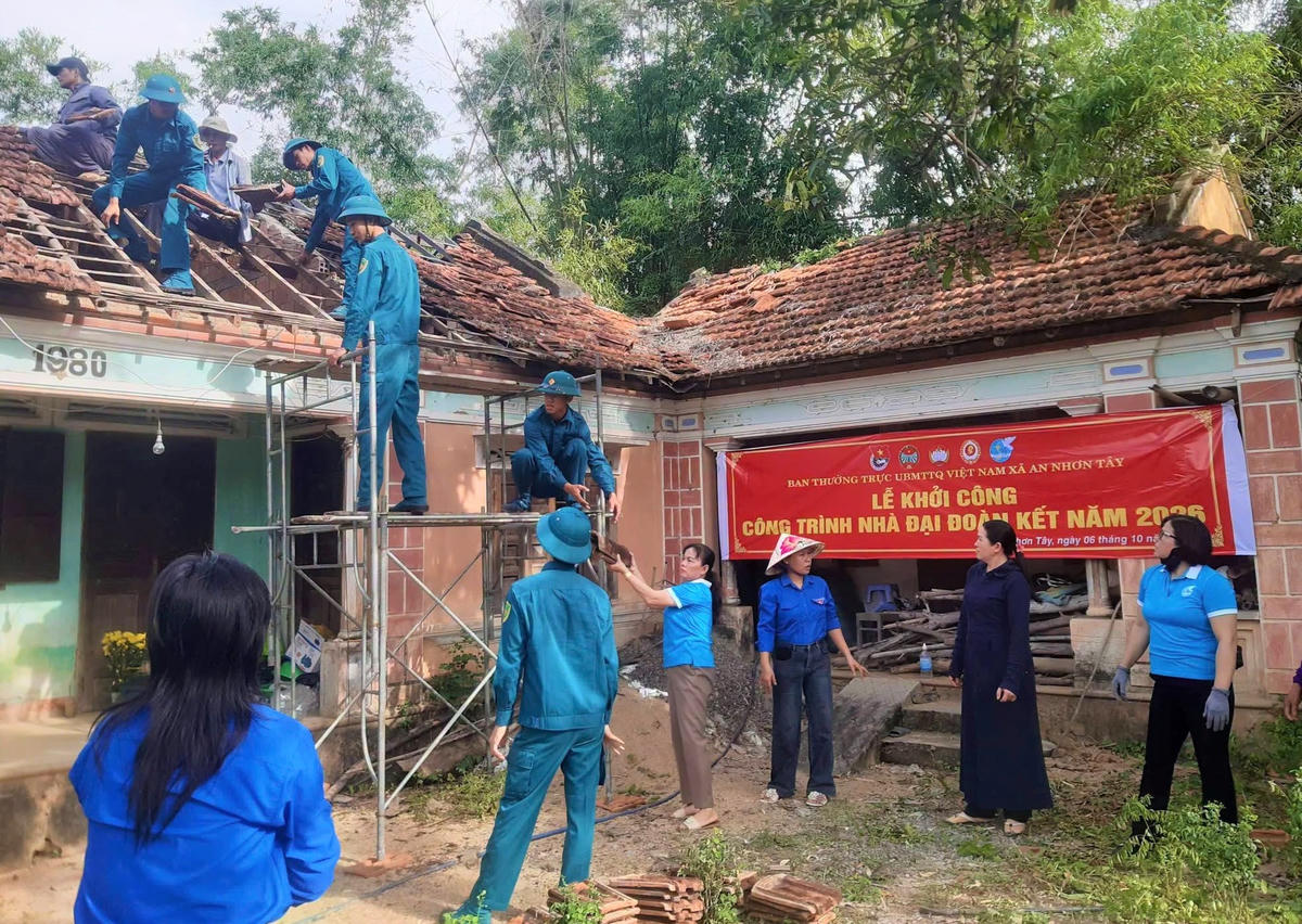 Khởi công công trình nhà Đại đoàn kết năm 2026 trên địa bàn tỉnh Gia Lai. Ảnh: MT Gia Lai.