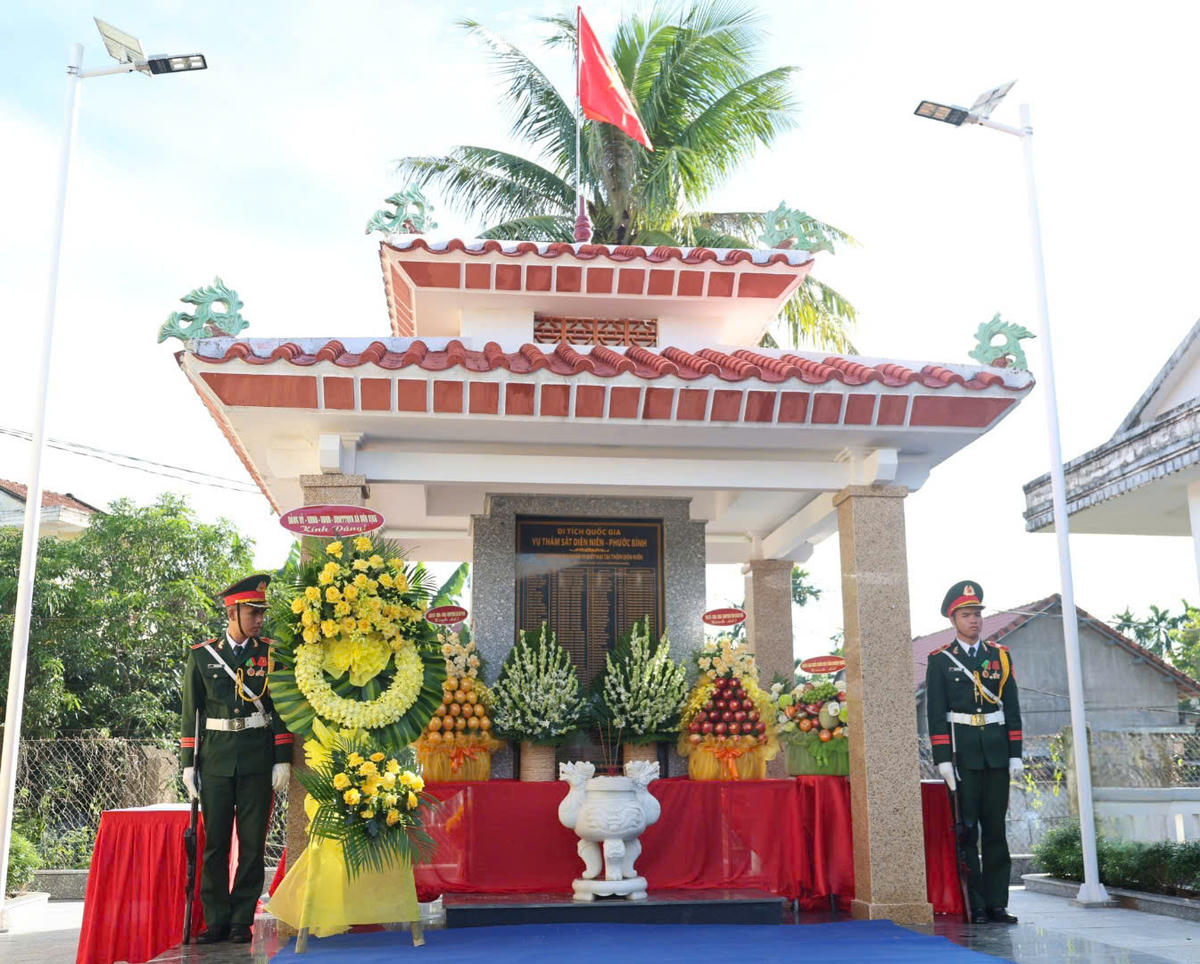 Khu tưởng niệm 180 người dân bị thảm sát tại Diên Niên - Phước Bình. Ảnh: BT.