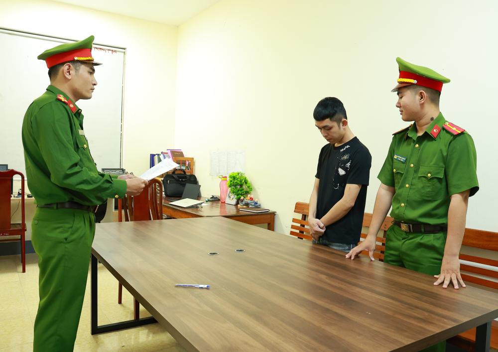 Lê Văn Thái bị khởi tố về tội "Cho vay nặng lãi trong giao dịch dân sự". Ảnh: CAHT.