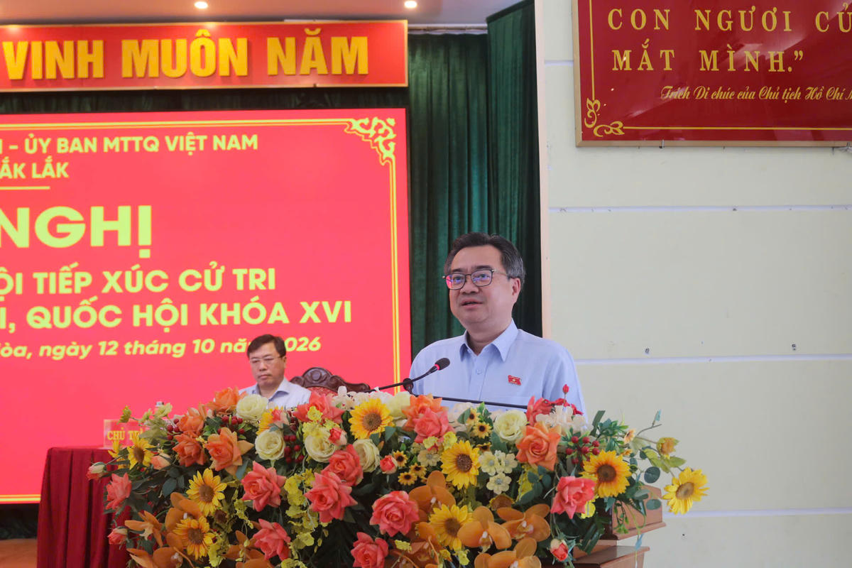 Ông Nguyễn Thanh Nghị, Ủy viên Bộ Chính trị, Bí thư Trung ương Đảng, Trưởng Ban Chính sách, Chiến lược Trung ương phát biểu tại hội nghị. Ảnh: TL.