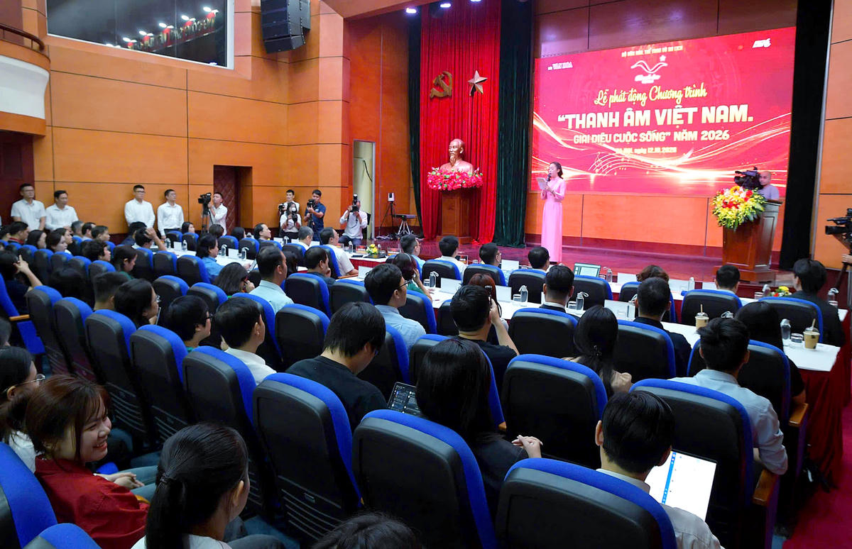 Toàn cảnh Lễ phát động Chương trình “Thanh âm Việt Nam. Giai điệu cuộc sống” năm 2026.
