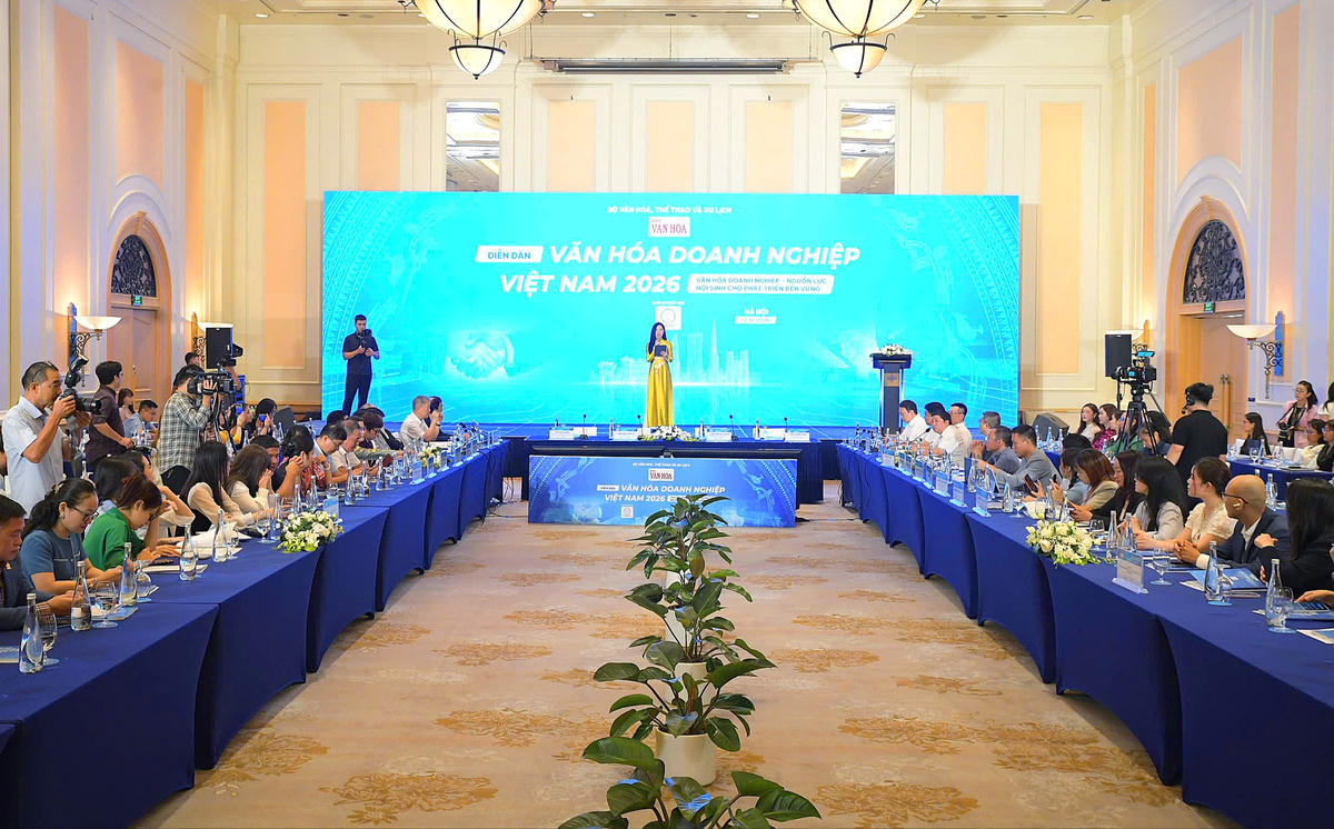 Toàn cảnh Diễn đàn Văn hóa doanh nghiệp Việt Nam 2026.