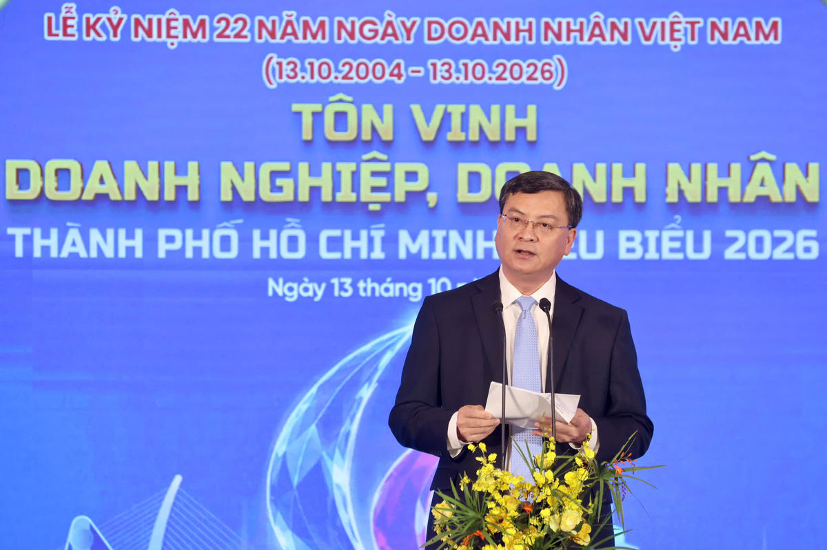Ông Nguyễn Công Vinh – Phó Chủ tịch UBND TPHCM phát biểu tại buổi lễ. Ảnh: M.N