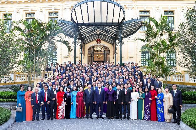 Ông Lester Tan cùng các doanh nhân tiêu biểu đã có dịp gặp gỡ Tổng Bí thư, Chủ tịch nước Tô Lâm vào chiều ngày 12/10. (Ảnh: BTC)