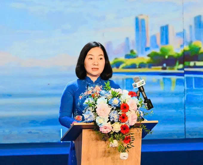 Bà Trương Thị Bích Hạnh phát biểu tại chương trình. Ảnh: VD.