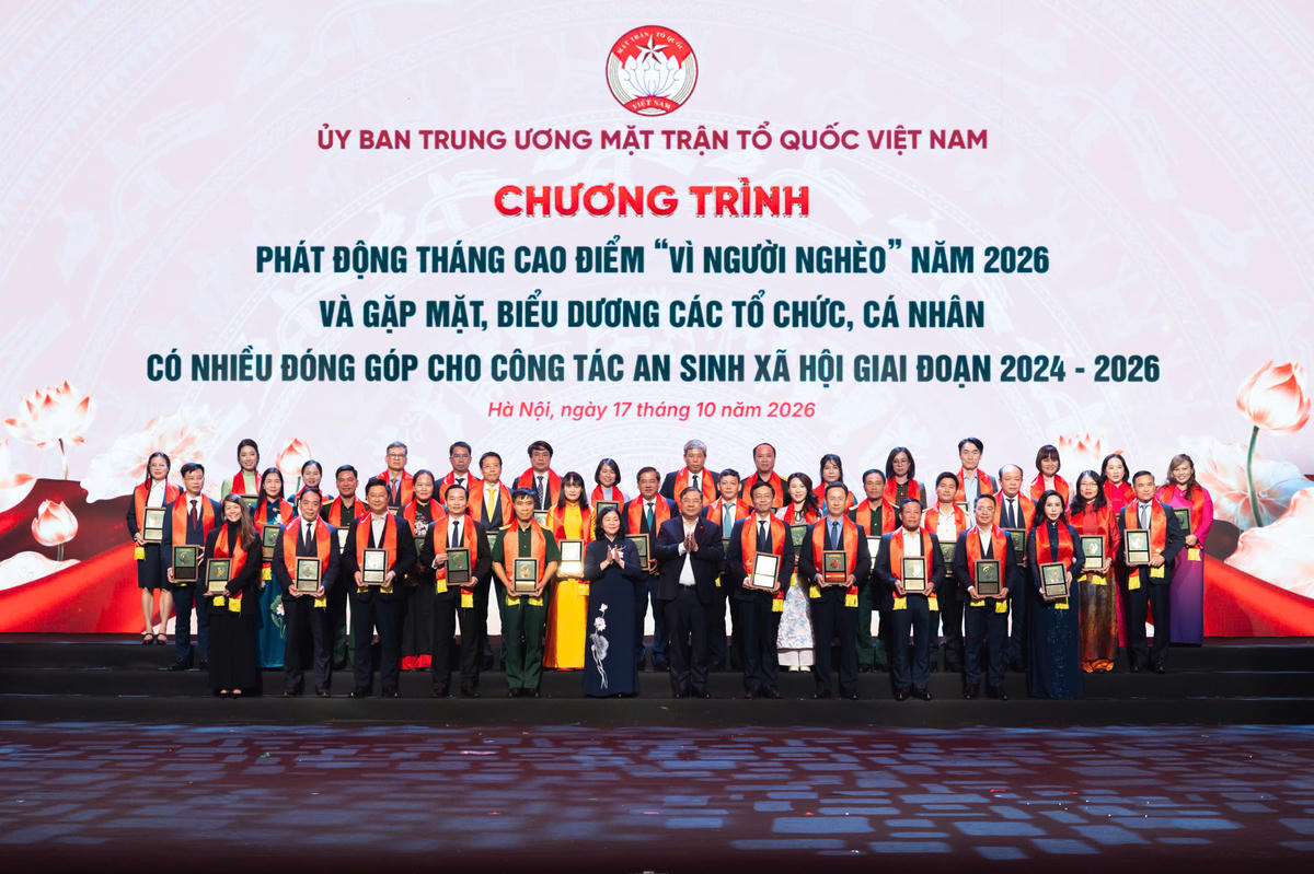 SABECO là một trong số hơn 220 doanh nghiệp, tổ chức và cá nhân được Ủy ban Trung ương Mặt trận Tổ quốc Việt Nam vinh danh vì những đóng góp cho an sinh xã hội giai đoạn 2024-2026