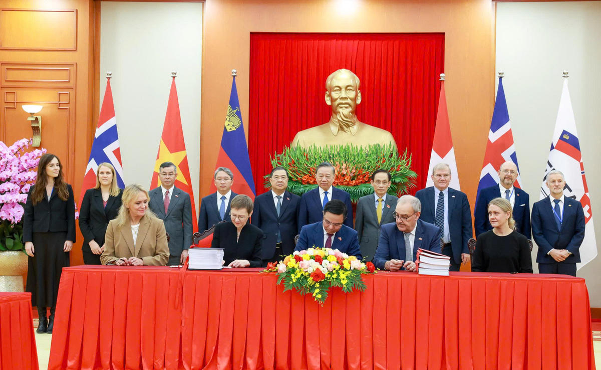 Chính thức ký kết Hiệp định Thương mại Tự do Việt Nam-EFTA