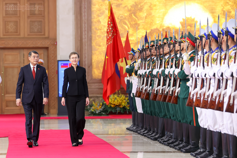 Thủ tướng Lê Minh Hưng chủ trì lễ đón chính thức Thủ tướng Liechtenstein- Ảnh 5.