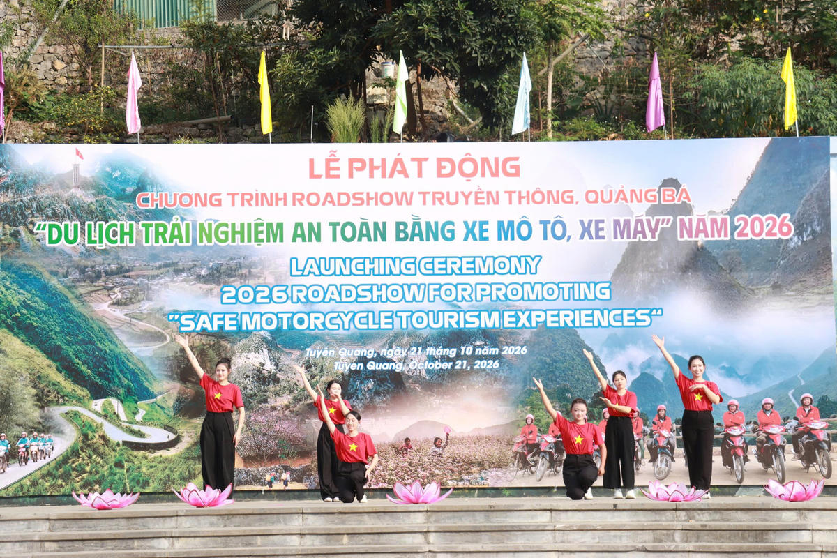 Lễ phát động Chương trình Roadshow truyền thông, quảng bá “Du lịch trải nghiệm an toàn bằng xe mô tô, xe máy” năm 2026.