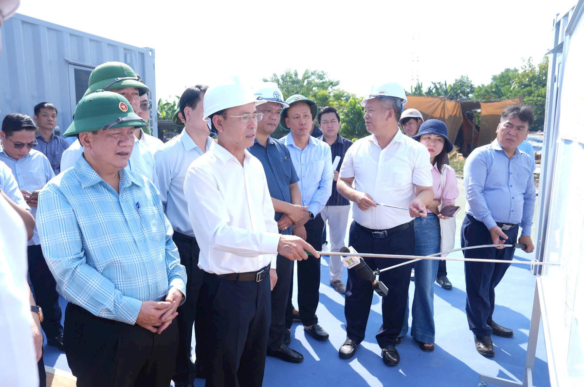 Phó Bí thư Thường trực Thành ủy Hà Nội Nguyễn Trọng Đông chỉ đạo khẩn trương hoàn thành công tác giải phóng mặt bằng Dự án đầu tư xây dựng đường Vành đai 3,5 đoạn từ Phúc La - Văn Phú đến cao tốc Pháp Vân - Cầu Giẽ.