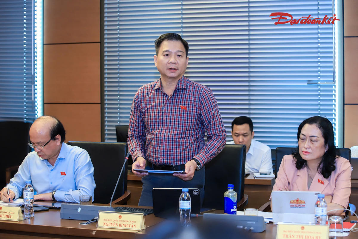 Ông Nguyễn Bình Tân phát biểu (Ảnh: Quang Vinh)