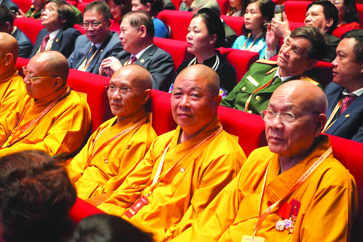 Đại biểu Phật giáo dự Đại hội XI MTTQ Việt Nam.