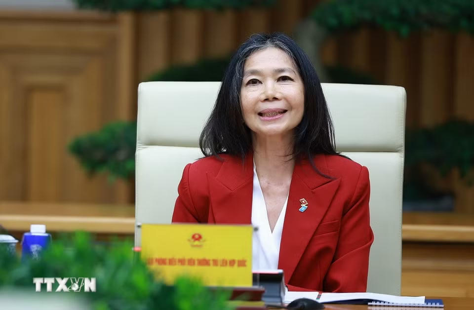 Bà Pauline Tamesis, Điều phối viên Thường trú Liên hợp quốc tại Việt Nam phát biểu. (Ảnh: Dương Giang/TTXVN)