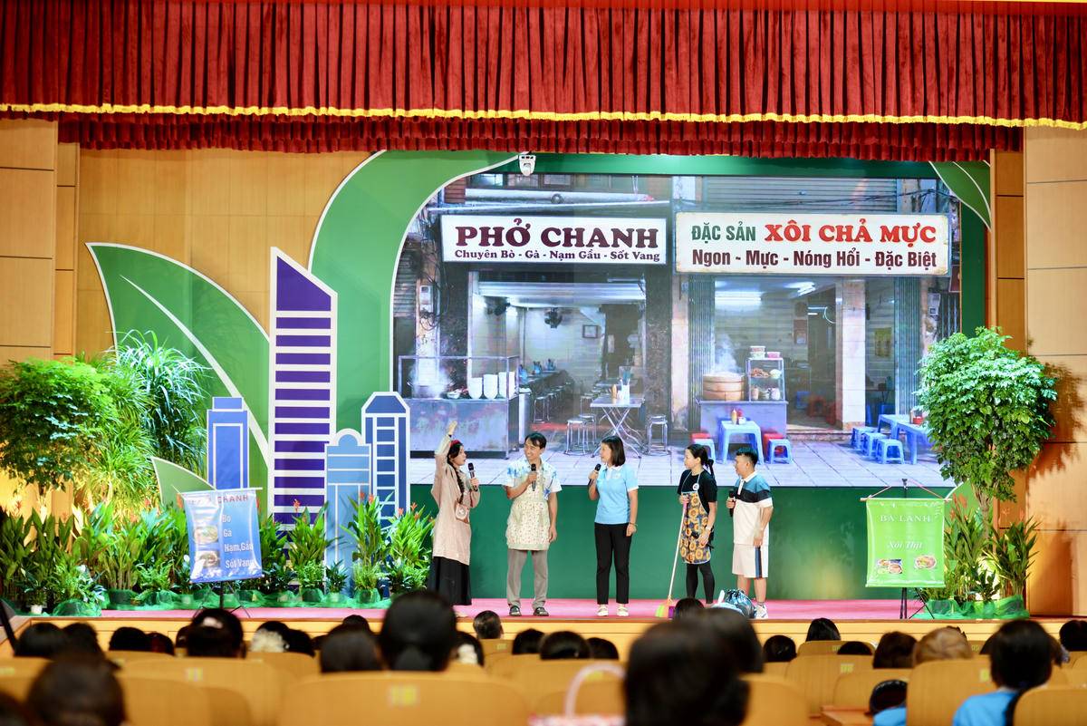 Sự kiện truyền tải thông điệp bảo vệ môi trường bằng hình thức sân khấu hóa, gần gũi, dễ hiểu, gắn với tình huống thực tiễn.