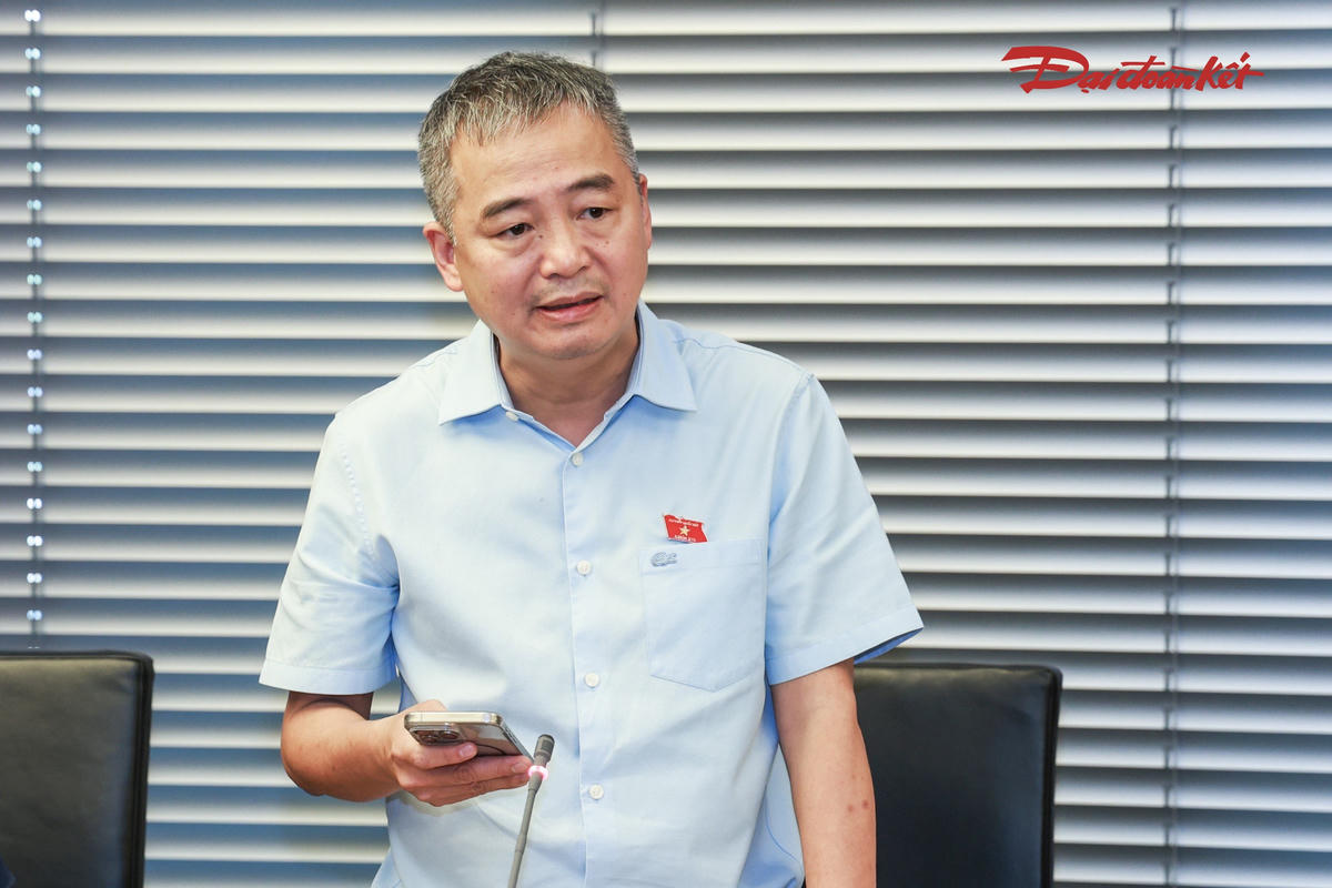 Ông Nguyễn Lân Hiếu phát biểu tại Tô 1 (Ảnh: Quang Vinh)