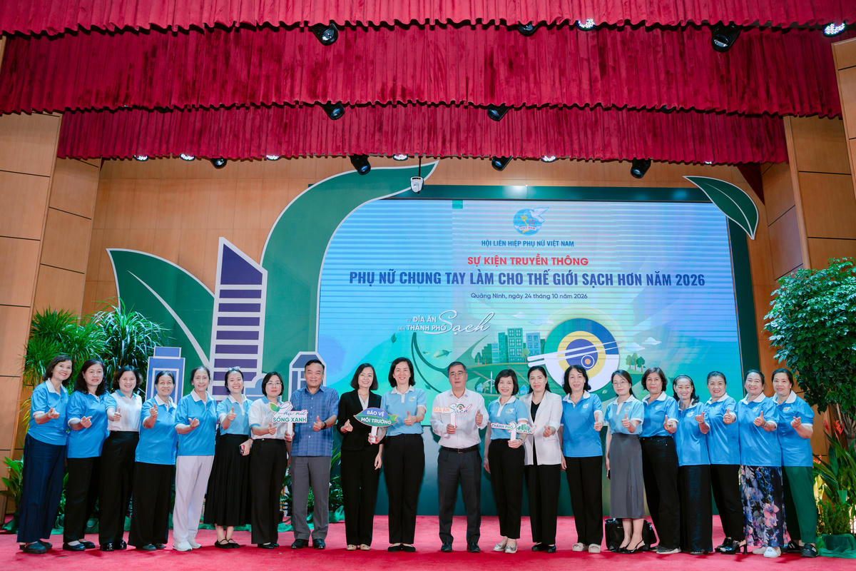 Phụ nữ Việt Nam chung tay làm cho thế giới sạch hơn