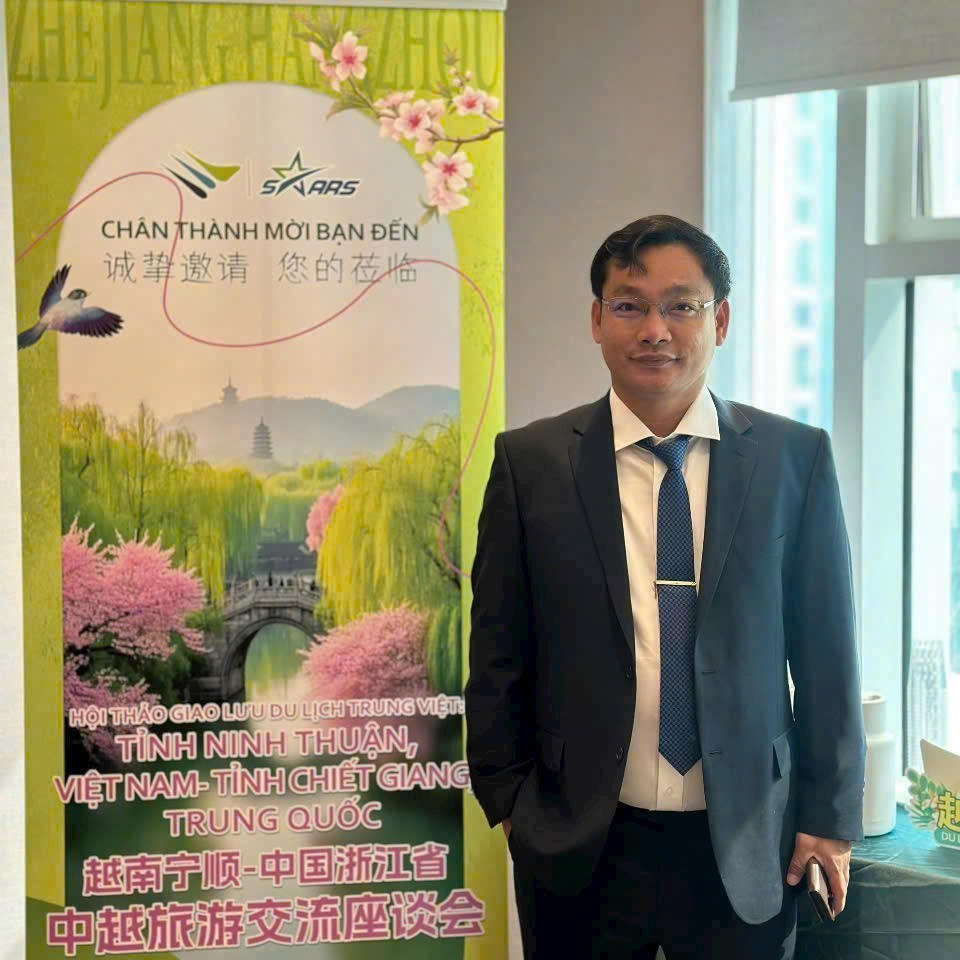 Ông Nguyễn Anh Vũ, nguyên Chủ tịch Hiệp hội Du lịch tỉnh (Ninh Thuận cũ) Giám đốc Công ty THNHH Phát Hoàng Long – Ninh Thuận ảnh Thùy Trang