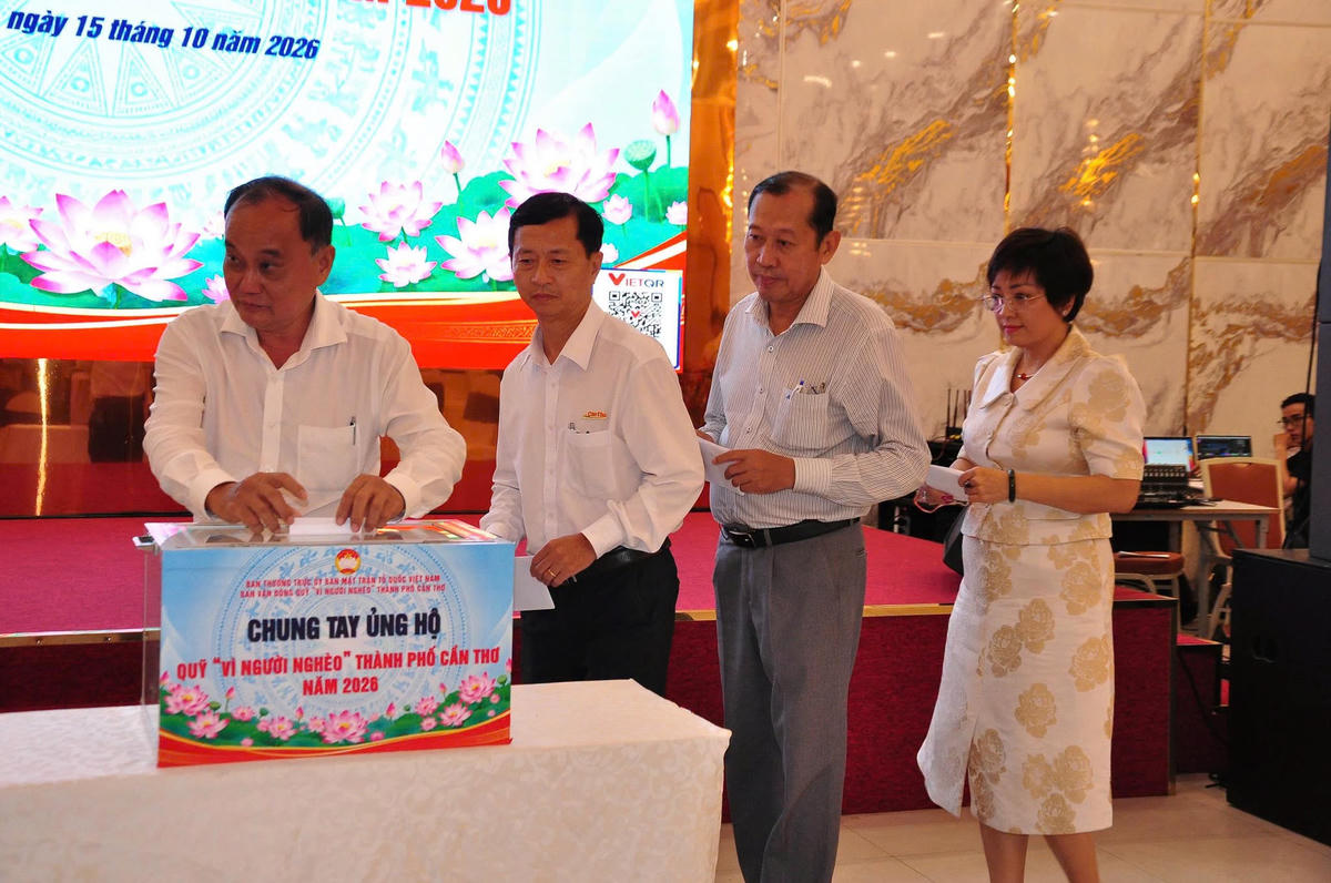 Thành phố Cần Thơ tiếp nhận ủng hộ từ các đơn vị, tổ chức, cá nhân. 