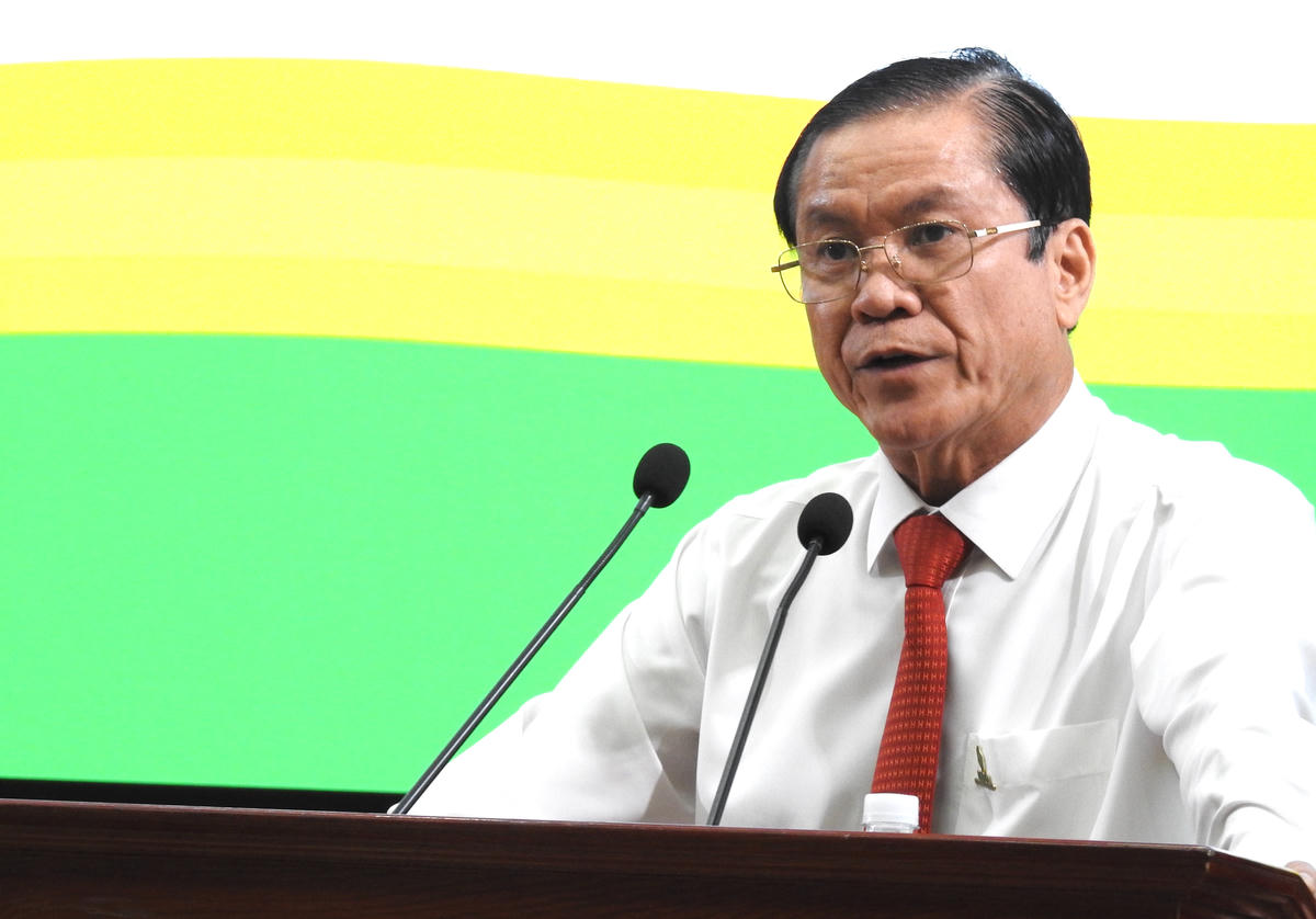 Ông Lê Thanh Hưng, Tổng Giám đốc VRG phát biểu tại buổi lễ. Ảnh: Đ.Xá.
