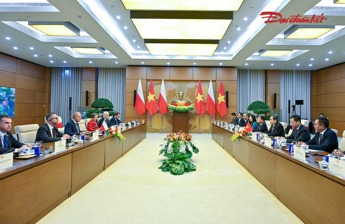 Quang cảnh hội kiến. Ảnh: Quang Vinh