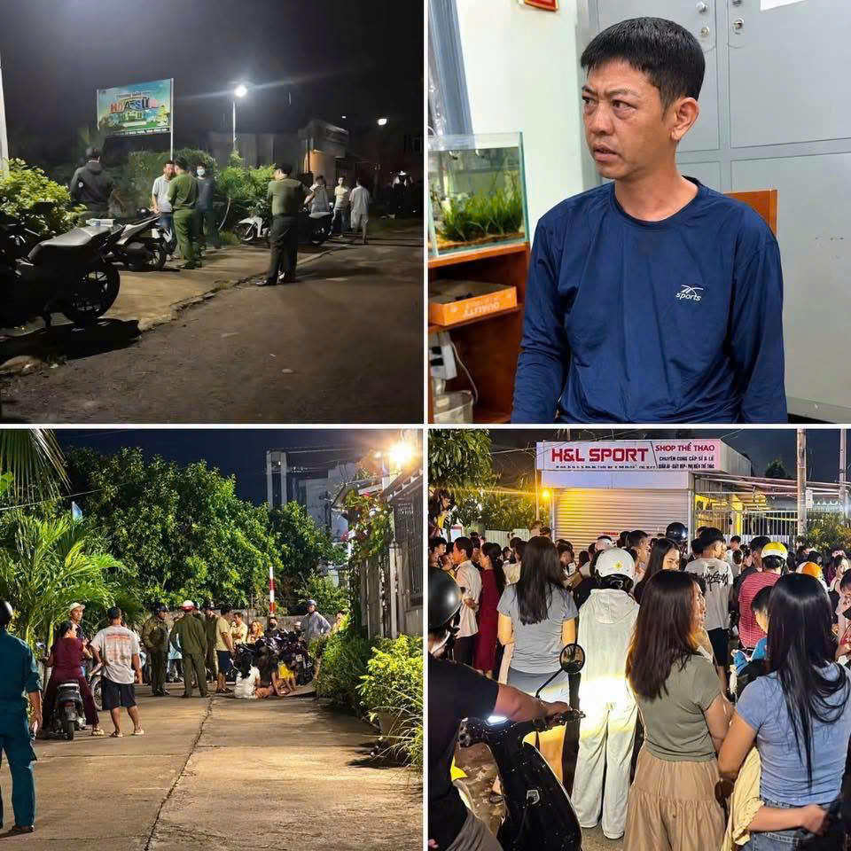 Nghi phạm H.M.D và hiện trường nơi xảy ra án mạng ( Ảnh CTV)