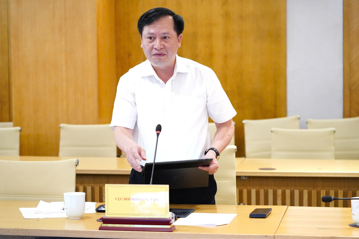 Cục trưởng Cục Đổi mới sáng tạo ông Nguyễn Mai Dương phát biểu tại Hội nghị.