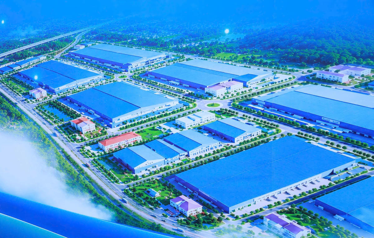 Phối cảnh KCN Tây Phổ Yên. Ảnh: TNGOP.