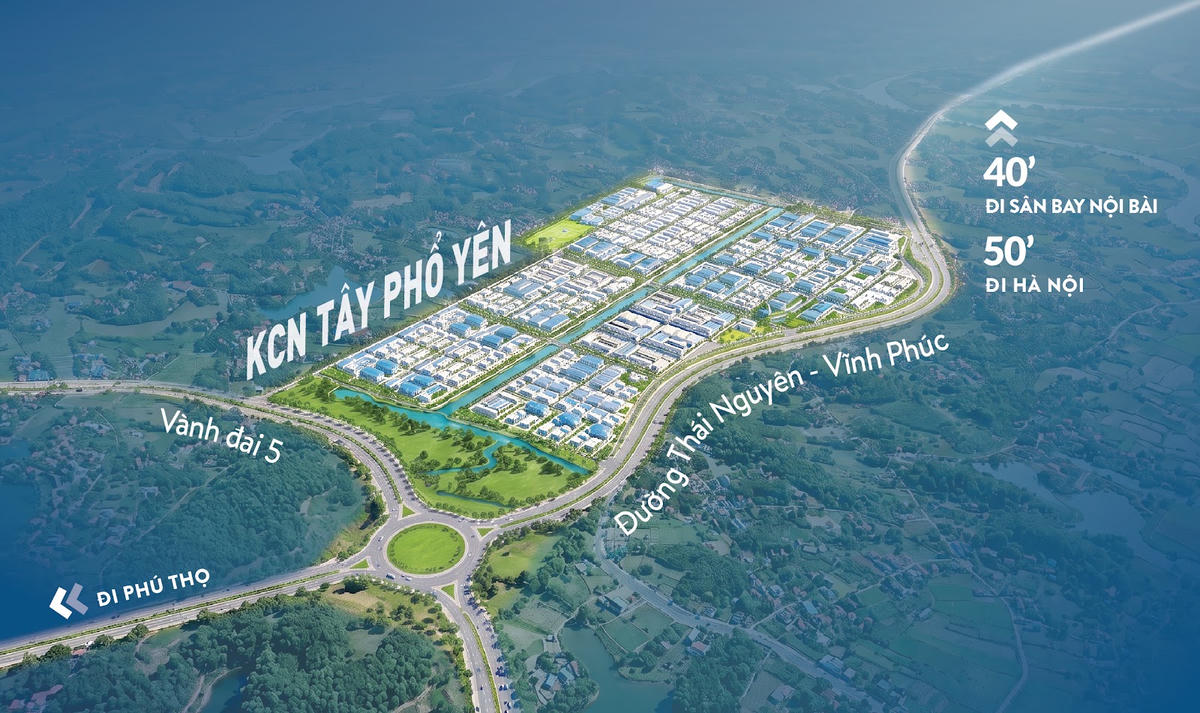 Dự án có vị trí kết nối giao thông thuận lợi, tiếp giáp tuyến đường liên kết vùng Thái Nguyên - Bắc Ninh - Phú Thọ , tuyến Vành đai 5 vùng Thủ đô, có khả năng kết nối nhanh với các cửa khẩu Lạng Sơn, sân bay Nội Bài, Gia Bình, cảng biển Hải Phòng, Quảng Ninh và các trung tâm logistics trong nước lẫn khu vực