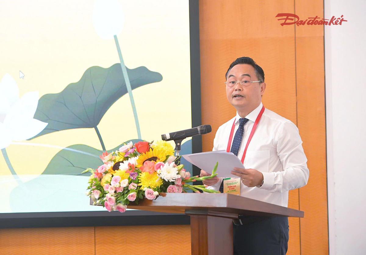 PGS.TS Lê Hải Đăng, Giám đốc Bảo tàng Dân tộc học Việt Nam phát biểu.