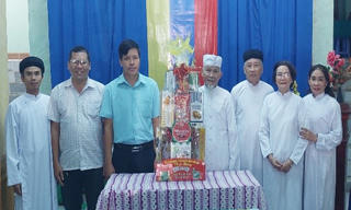 Gia Lai: Thăm, chúc mừng các cơ sở đạo Cao Đài năm 2022