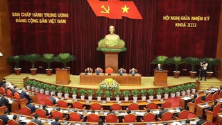 Ngày đầu làm việc của Hội nghị giữa nhiệm kỳ BCH TW Đảng khóa XIII