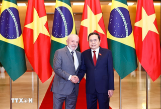 Chủ tịch Quốc hội Trần Thanh Mẫn hội kiến Tổng thống Brazil Lula da Silva