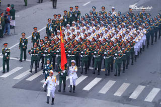 Đội hình diễu binh hùng tráng của Quân đội Nhân dân Việt Nam