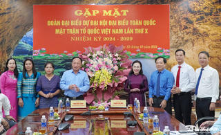 Quảng Bình: Gặp mặt đoàn đại biểu dự Đại hội Mặt trận toàn quốc lần thứ X