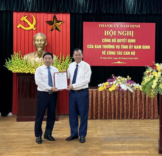 TP Nam Định có lãnh đạo mới trước ngày được sáp nhập