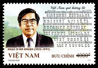 Phát hành bộ tem 'Kỷ niệm 100 năm sinh nhạc sĩ Đỗ Nhuận (1922 - 2022)'