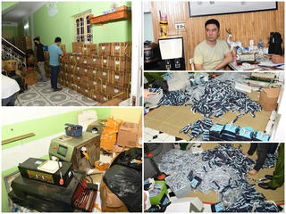 Bóc gỡ đường dây sản xuất thuốc lá điện tử có tinh dầu ma túy