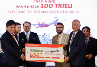 Vietjet chào đón hành khách thứ 200 triệu, công bố đường bay Ahmedabad (Ấn Độ) – Đà Nẵng, tặng 2 triệu vé giá siêu ưu đãi