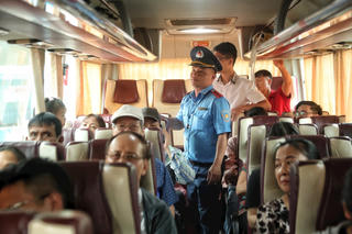 Thanh tra Hà Nội kiểm tra bến xe trước kỳ nghỉ lễ Quốc khánh