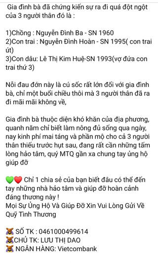 Quảng Nam: Lấy ảnh người chết 2 năm trước để kêu gọi hỗ trợ